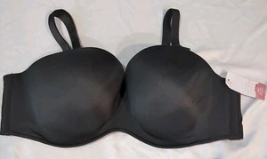 Nuovo reggiseno a tuffo Cacique Boost taglia 46C ferretto MULTIWAY SENZA SPALLINE nero nuovo con etichette - Foto 1 di 9