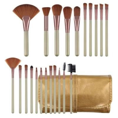 22 Pcs Makeup BRUSHES Kit Set Powder Foundation Eyeshadow Eyeliner Lip Brush NEW - Image 1 of 4