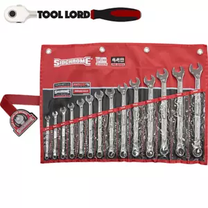 Sidchrome 14 Pce Metric Pro Series Ring & Open End Spanner Set 6-19mm SCMT22297 - Picture 1 of 4