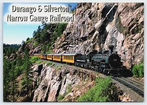 Postcard Durango & Silverton Narrow Gauge Railroad North Of Rockwood CO VTG - Picture 1 of 4