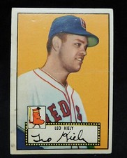 Leo Kiely 1952 Topps Baseball Card #54 - Boston Red Sox - GD
