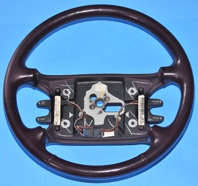 1996-2002 CADILLAC ELDORADO SEVILLE OEM STEERING WHEEL - DARK BURGUNDY - image 1 of 4