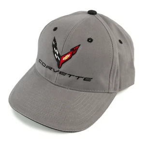 Chevrolet Corvette C8 Dark Gray Hat - Grey & Black - Ships in a Box - Picture 1 of 3