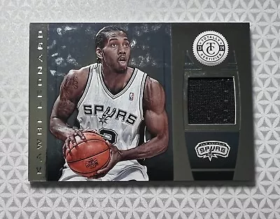 2013-14 Panini Totally Certified Kawhi Leonard Totally Silver Jersey Game-Worn - Image 1 of 2