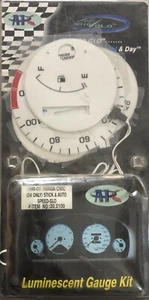 1996-00 Honda Civic (DX Only) Stick And Auto APC SPEED GLO white/blue Gauge Kit - Picture 1 of 5