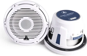 JL Audio M6-880X-C-3GW 8,8" 2-Wege Marine Koaxial-Lautsprecher weiß klassische Gitter - Bild 1 von 8