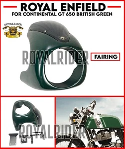Fits Royal Enfield CONTINENTAL GT 650 BRITISH GREEN FAIRING - Picture 1 of 14