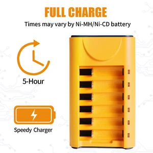 AA AAA Battery Charger 6 Slot for Ni-MH Ni-CD AA AAA Rechargeable Batteries USA - Picture 1 of 12