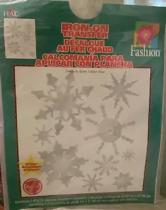 Plaid 9" X 11" ferro su trasferimento glitter fiocchi di neve 19372 - Foto 1 di 2