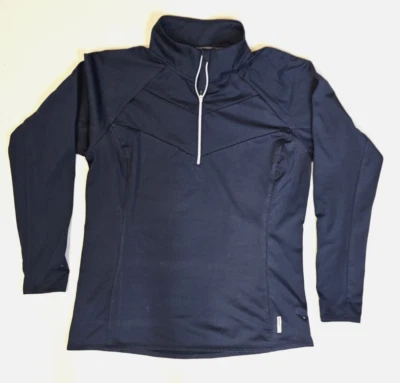 RBX - Media Cremallera Azul Marino Rendimiento Manga Larga Correr Yoga - Mujer Talla L Foto 1 de 4