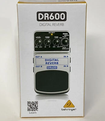 Behringer DR600 DIGITAL REVERB Digital Stereo Reverb Effects Pedal New - Image 1 of 4