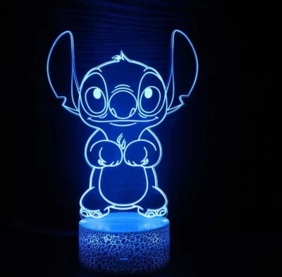 3D Illusion Stitch Night Light -smart Touch -remote Controlled Lamp - Image 1 of 4