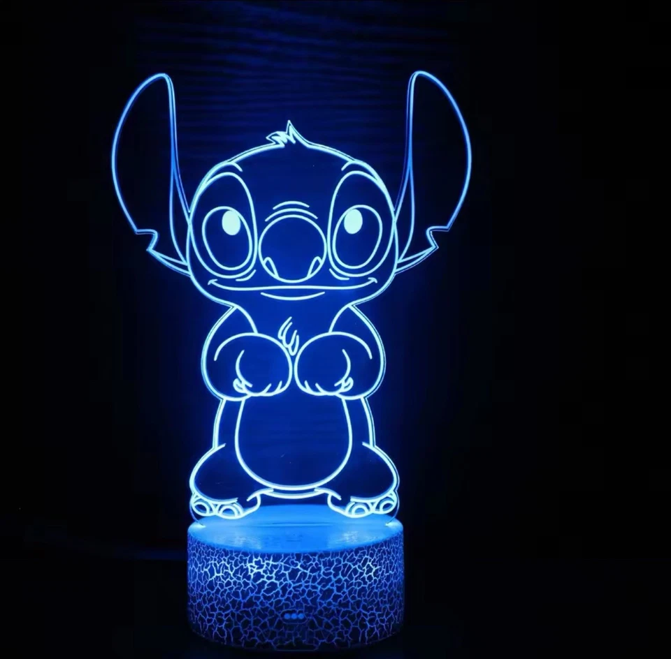 3D Illusion Stitch Night Light -smart Touch -remote Controlled Lamp - Imagem 1 de 4
