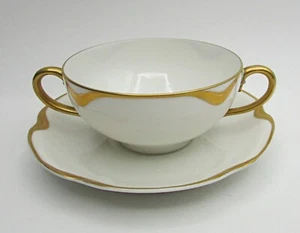 Haviland Silver Anniversary Bouillon Cup(s) & Saucer(s)  -Schleiger 19 - Imagen 1 de 4