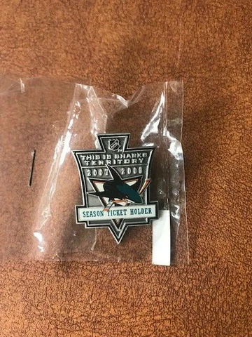 San Jose Sharks 2007-2008 Season Ticket Holders Pin NHL Hockey Cover