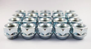 Set mit 20 x extra kurzen Zwischenringmuttern M12 x 1,25, 19 mm Sechskant offen - Bild 1 von 2