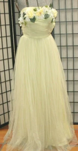 Vintage Will Steinman Womens Original 1950s Yellow Tulle XS Dress - Picture 1 of 5