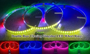 Polaris Slingshot LED Wheel Light w Brake Light Turn Signal Reverse Dual Row LED - Picture 1 of 13