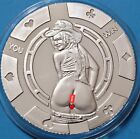 NSFW 1 ozt 999 srebro Have U Seen My Brother? Art Round Sexy Bullion Poker Chip