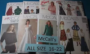 Patrones de McCall ~ Todos los patrones son tallas 16-22 * ~ * ~ ~ * ~ * ~ * ~ ~ ~ Anuncio 8042 - Imagen 1 de 103