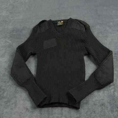 VINTAGE Citadel Sweater Mens 40 Black Pullover Wool Made In Great Britain - Image 1 of 4
