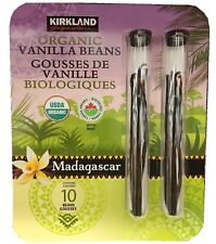 Kirkland Signature Organic Madagascar Vanilla Beans, 10 Count