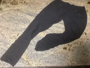 Athleta Pants Black Cinched Leg Zip Pockets Mid Rise Elastic Waist Women’s 10T - Picture 1 of 6