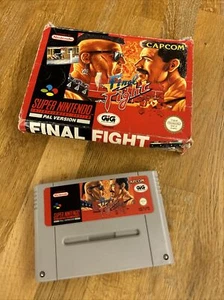 FINAL FIGHT PAL GIG Super Nintendo TESTATO USATO. SNES. Raro Box Usurata - Picture 1 of 8