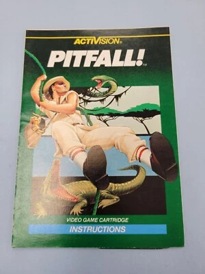 Vtg Pitfall Intellivision 1982 Manual Only - Image 1 of 2