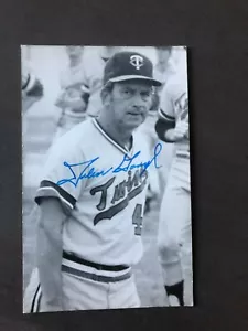 Minnesota Twins JOHN GORYL autographed Rowe Postcard - Picture 1 of 1
