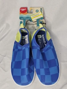 Speedo Junior Bootie Electric Checker Size S Shoe Kids Size 13-1 ▪︎ NWT - Picture 1 of 7