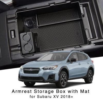 Bandeja organizadora interior reposabrazos consola central para Subaru XV 2018+ Foto 1 de 4