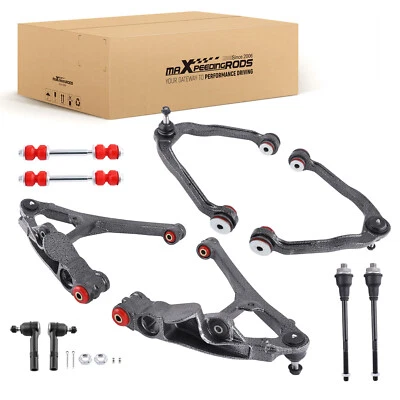 10pc Front Upper Lower Control Arms Kit for 1999-2006 Chevy Silverado 1500 4WD - Image 1 of 4