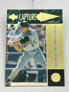1997 Upper Deck Capture The Flag Card #386 Mark McGwire Oakland Athletics - Foil - Picture 1 of 4