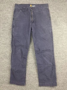 Carhartt Hose Herren 32x30 Blau Relaxed Fit Work Utility Canvas Straight Leg - Bild 1 von 8