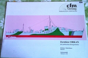 Modellbaubogen polnischer Zerstörer Orkan - Bild 1 von 1