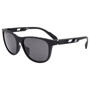 Mens Adidas Sunglasses Sp0022 Matte Black/ Grey Polarized Sunnies - Picture 1 of 4