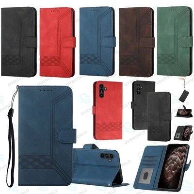 Flip Folio PU Leather Magnetic Wallet Case Fr Huawei Pura70 Pro P30 Lite P20 P40 - Image 1 of 4