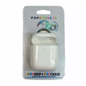 PopSockets - PopGrip Holder Case for Apple AirPods - White - Picture 1 of 4