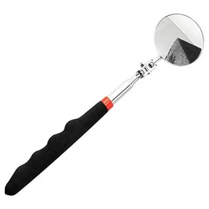 Stainless Steel Telescopic Review Mirror 30mm Round Mirror 360 Degree Rotation - Picture 1 of 8