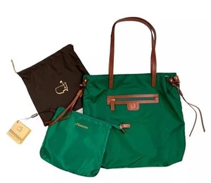 Bolso de Mano Masters Golf Verde Oscuro Hecho en Italia Colección Nylon Embalable Augusta - Imagen 1 de 5