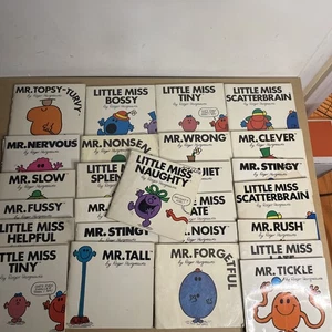 26 Vintage Roger Hargreaves Little Miss / Mr Paperback Small Books 70s 80s - Picture 1 of 5