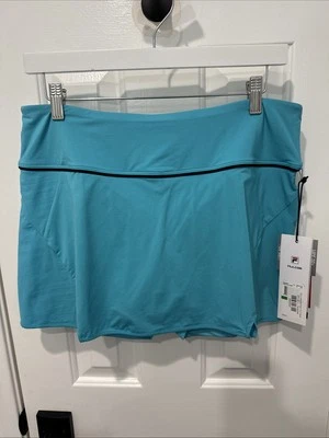 NWT Fila Celestial Point 13.5” Skort Tennis Pickleball, Size L, Turquoise - Image 1 of 2
