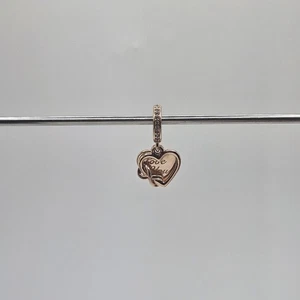 Pandora Charm Rose Gold Love You Infinity Heart Dangle Genuine ALE R 789369C01 - Picture 1 of 4