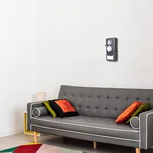 1pc Retro Craft Wall-set Telephone Model Vintage Home Ornaments for Bar Shop - Afbeelding 1 van 12