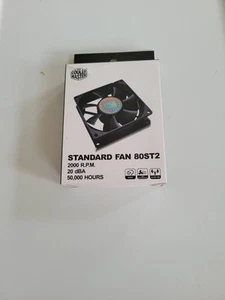 (3) NIB Cooler Master Standard Fan 80ST2 200 RPM 20dBA 50,000 Hours - Picture 1 of 2