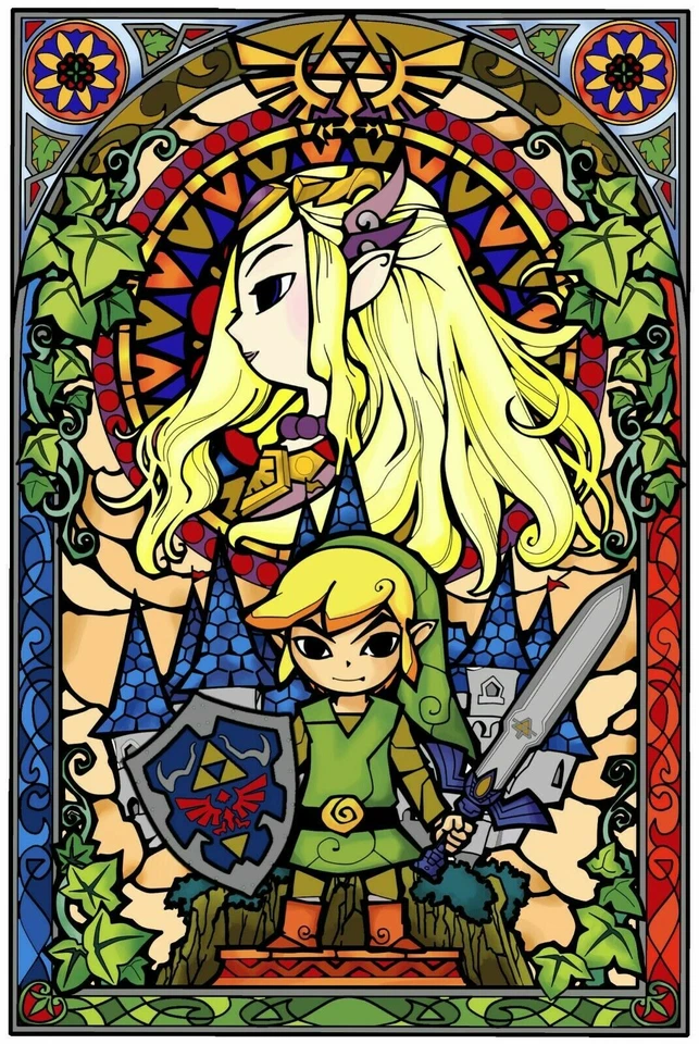 Póster de vitrales Zelda  Foto 1 de 1
