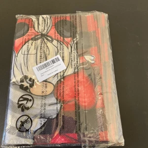 Brand New Seasonal Gnome Love Red Black Plaid Table Runner 13x72” - Picture 1 of 6