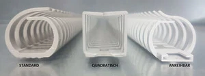 50cm Flex Kabelkanal Verdrahtungskanal rund quadratisch eckig anreihbar steckbar - Bild 1 von 18