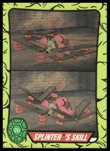 1989 Topps Teenage Mutant Ninja Turtles #20 Splinter's Skill - Picture 1 of 1